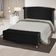 Kit De Quarto Cabeceira De Cama Box E Calçadeira Baú Toquio Casal 140 Cm Suede Preto Do Lar Móveis E Decoração
