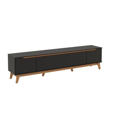 Rack Kappesberg 3 Portas Preto Fosco 218 Cm