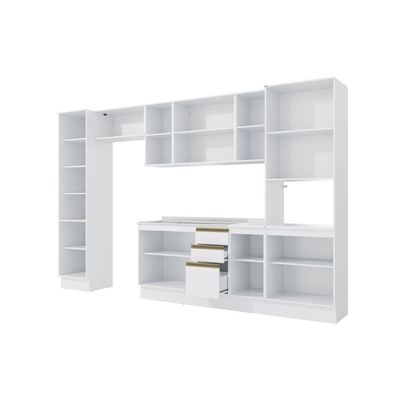 Cozinha Modulada Celeste Kappesberg 100% Mdf Branco 360cm