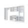 Cozinha Modulada Celeste Kappesberg 100% Mdf Branco 360cm