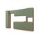 Cozinha Modulada Celeste Kappesberg Mdf Nogueira/verde 360cm