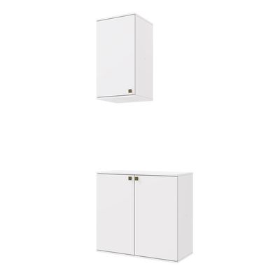 Conjunto Para Banheiro Com Aéreo Kappesberg Celeste 2 Peças