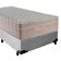 Cama Box Suede Solteiro + Colchão Sereneprime Molas Ensacadas 88x188x65 Cinza