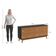 Aparador Kappesberg 4 Portas Preto Fosco/canela 156cm