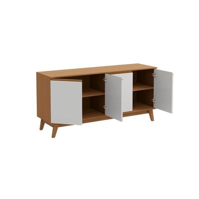 Aparador Kappesberg 4 Portas Canela/branco 156cm