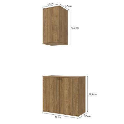 Conjunto Banheiro Com Aéreo Kappesberg Celeste 2 Peças