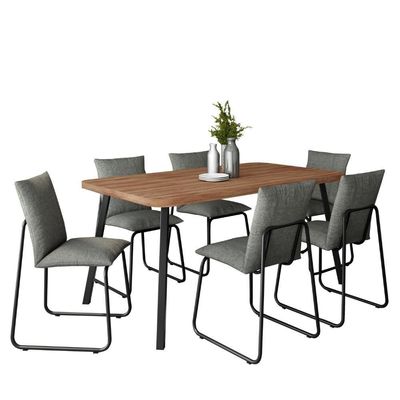 Conjunto Sala De Jantar 6 Cadeiras Di Nettuno Carraro Nog Pre