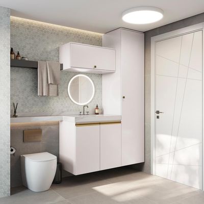 Conjunto Para Banheiro Kappesberg Celeste 3 Peças Branco