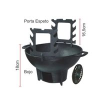 Fogareiro/churrasqueira Gengiskan Completo - Diametro 31cm