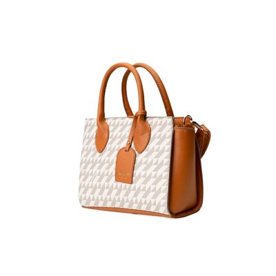 Bolsa de Mão Feminina Média Monograma BG Bege M / Bege