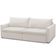Sofá Cama Retrátil Reclinável 208cm Lari F04 Bouclê Cru