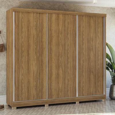 Guarda-roupa Casal Mdf Kappesberg C/pés 3 Portas 8 Gavetas