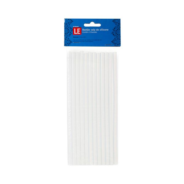 Bastão de Cola Quente Le de Silicone Fina 7,2x20cm com 7 Unidades