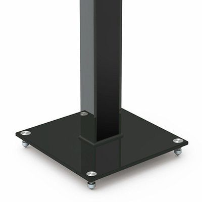 Pedestal Para Caixas Acústicas Bookshelf Bs03l Preto Central Suportes