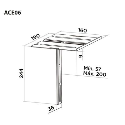 Suporte Para Dvd Sky Net Decodificador Ace06 Elg
