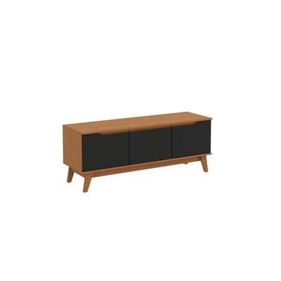 Rack Kappesberg 3 Portas Branco/preto Fosco 136cm