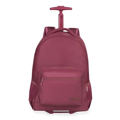 Mochila Feminina com Rodas Studio Executiva Vinho U / Vinho