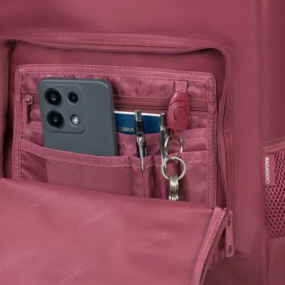 Mochila Feminina com Rodas Studio Executiva Vinho U / Vinho