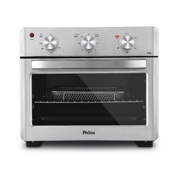 Forno Elétrico Philco Air Fryer PFE25l 2 em 1 Prata 25L - 127V