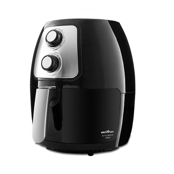 Fritadeira Elétrica Air Fryer Britânia Air Flow 360° BFR21P 4L Preta -127V