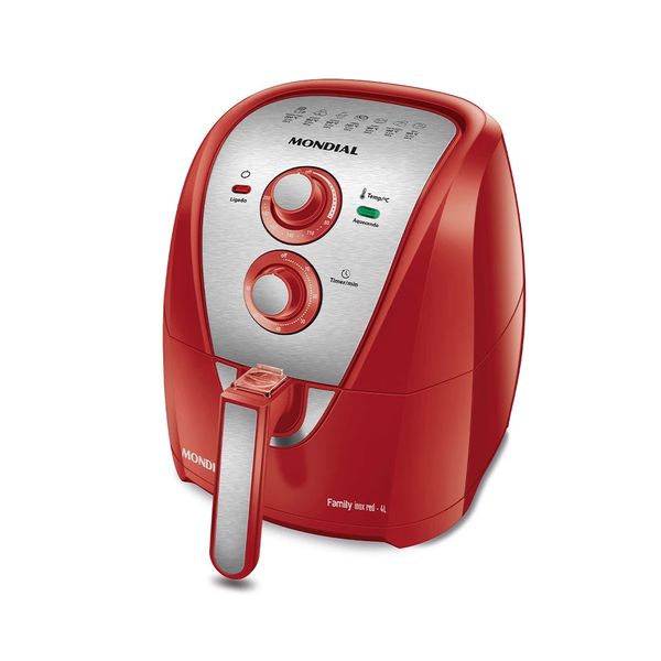 Fritadeira Elétrica Air Fryer Mondial AFN-40-RI 4L Inox/Vermelha - 127V Fritadeira Elétrica Air Fryer Mondial AFN-40-RI 4L Inox/Vermelha - 127V