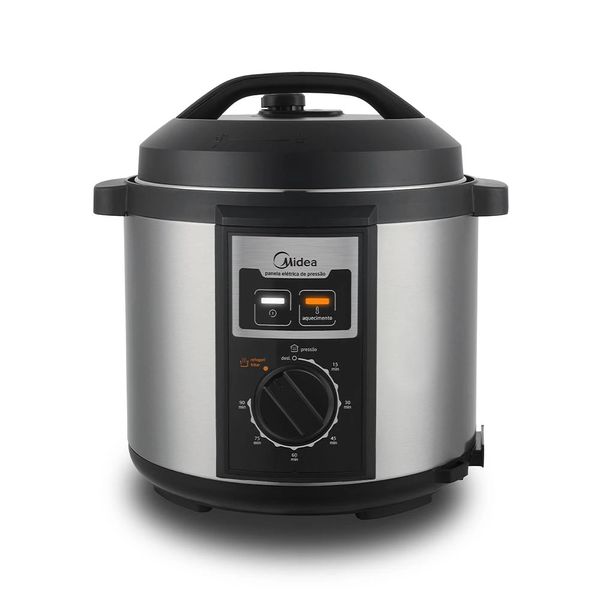 Panela de Pressão Elétrica Analógica Midea PPB71 Inox 6 Litros - 127V Panela de Pressão Elétrica Analógica Midea PPB71 Inox 6 Litros - 127V