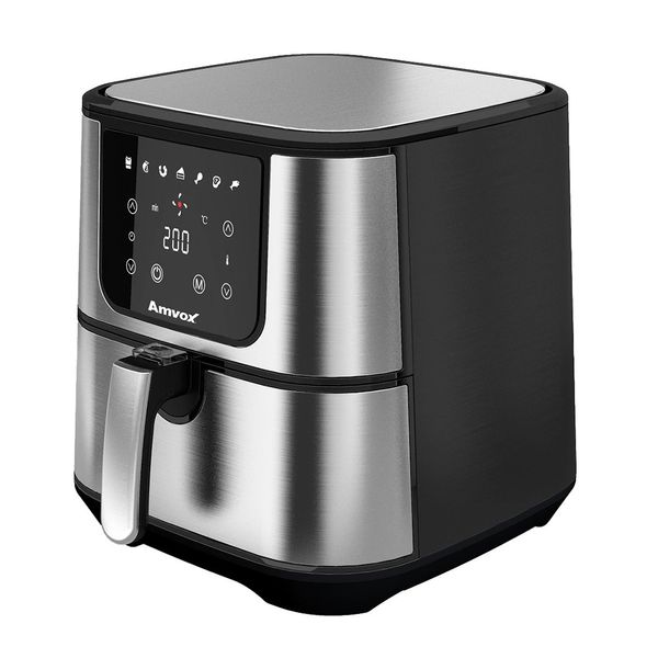 Fritadeira Elétrica Air Fryer Amvox ARF1255 7L Preta -- 220V Fritadeira Elétrica Air Fryer Amvox ARF1255 7L Preta - 220V