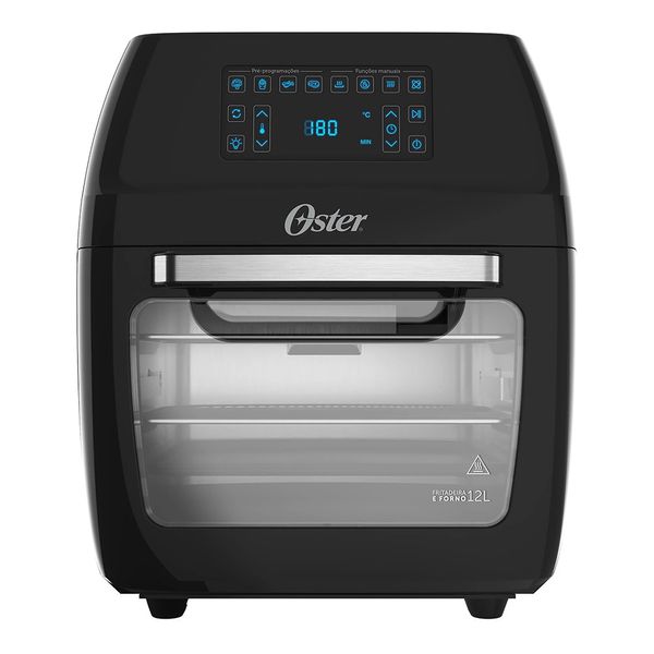 Fritadeira Elétrica Air Fryer Oster Oven OFRT780 12L Preta - 127V