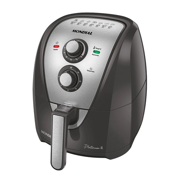 Fritadeira Elétrica Air Fryer Mondial AFN-40-PI 4L Cinza - 220V