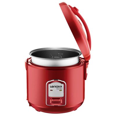 Panela de Arroz Elétrica Multifuncional Lenoxx Easy PMA177 Vermelha 5 Xícaras - 220V