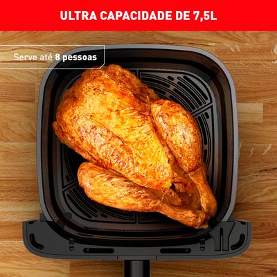 Fritadeira  Air Fryer Arno Mega 7,5L Preta  127V.