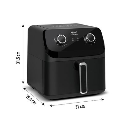 Fritadeira  Air Fryer Arno Mega 7,5L Preta  127V.