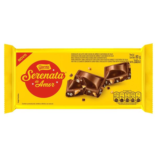 Chocolate Garoto Serenata de Amor 80g Chocolate Garoto Serenata de Amor 80g