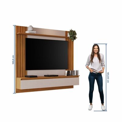 Painel Para Tv Até 65 Freijó-off White Notável Móveis Freijó-off White