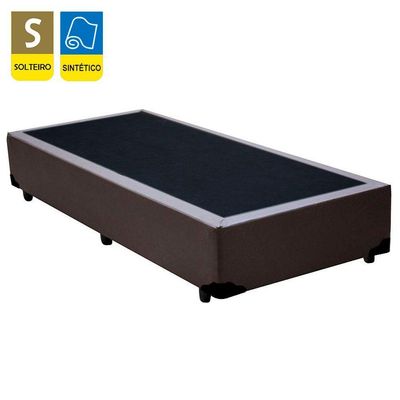 Cama Box Solteiro Sintético Serene Marrom 88x188x40