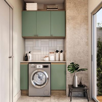 Lavanderia Modulada Kappesberg Celeste 3 Peças 120cm