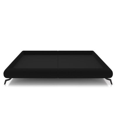 Cama King Base Box 193x203cm Pés De Ferro Cold P02 Veludo Preto - Mpozenato