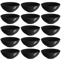 Kit 15 Molheiras 120ml Ramequins Coza Redondo Plástico Bowls Sobremesa Petisco