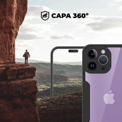 Capa 360 para iPhone 14 Pro - Preta - Gshield