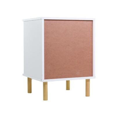 Mesa De Cabeceira Ditália 2 Gavetas Dm-121 Branco