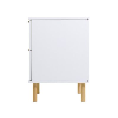 Mesa De Cabeceira Ditália 2 Gavetas Dm-121 Branco