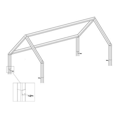 Beliche Casinha Casal/Solteiro Slim RB Madeira Branco