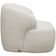 Poltrona Decorativa Fixa Orgânica Para Sala Living Barolo L06 Bouclê Branco - Lyam Decor