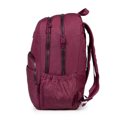 Mochila Escolar Juvenil Feminina Crinkle Glitter Vinho U / Vinho