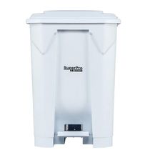Lixeira Plástica Com Pedal Branca 50l Superpro