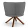 Kit 2 Poltronas Decorativas Melissa Base Giromad Giratória Veludo C-317 Cinza - Domi