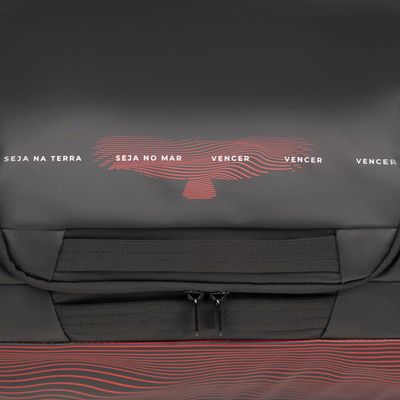 Bolsa de Viagem Masculina Flamengo Oficial Grande Travel Preta U / Preto