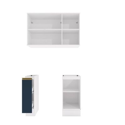 Lavanderia Modulada Kappesberg Celeste - 3 Peças Branco/azul