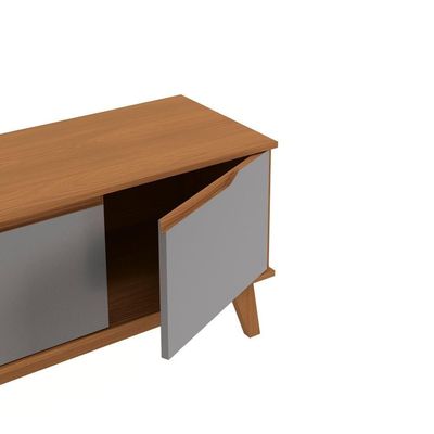 Rack Kappesberg 3 Portas Canela/chumbo 136cm