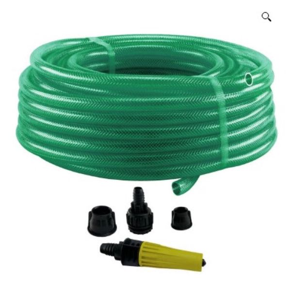Mangueira de Jardim Force Line Slim com Engate e Esguicho Verde 15m Mangueira de Jardim Force Line Slim com Engate e Esguicho Verde 15m